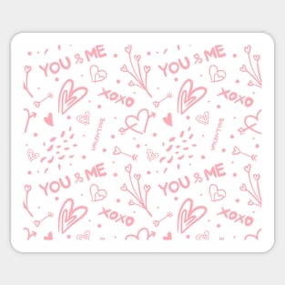 You & Me Valentine Sticker